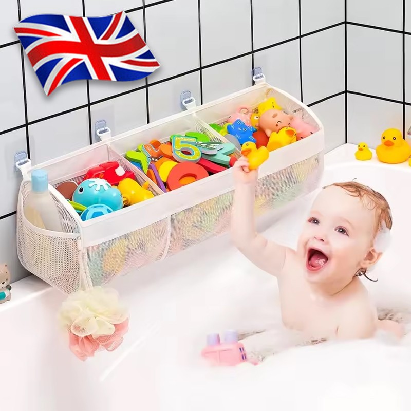 Bathroom Kids Bath Toy Tidy Organiser Mesh Hanging Storage Bag Holder Net — image 9