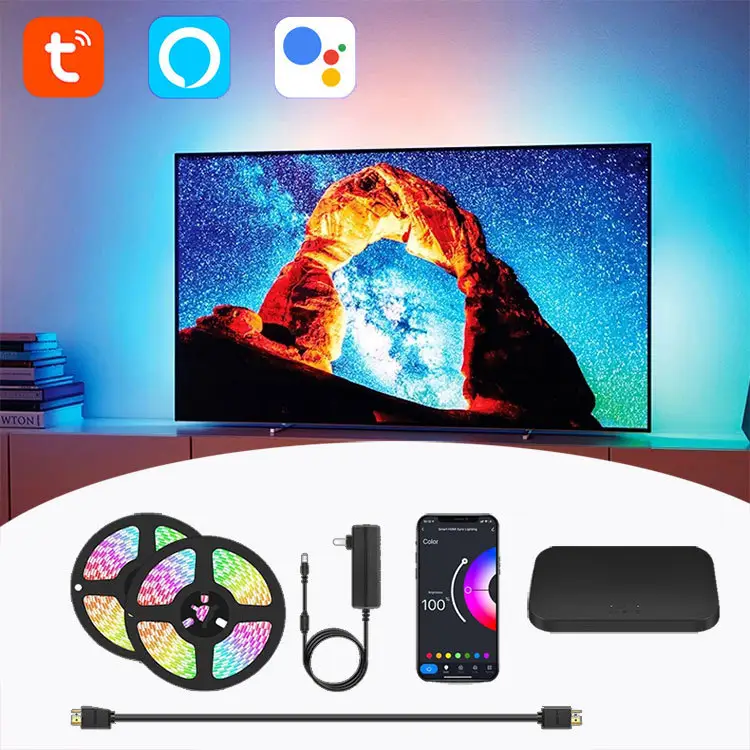TV Atmosphere With Graffiti Smart Projector Curtain