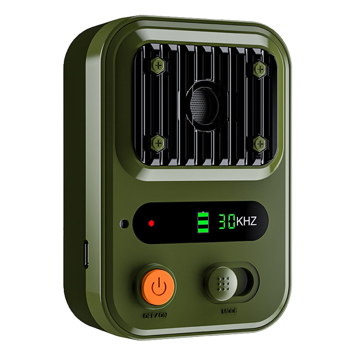 Black-Green Color Options -- 1Pc Ultrasonic Anti-Barking Device Rechargeable Auto Dog Bark Control Deterrent Box Training Device IPX4 Waterproof With 3 Frequency Max 32.8Feet Sensing Distance