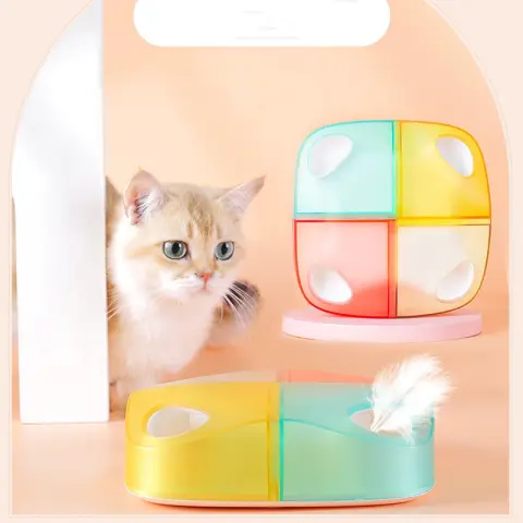 Automatic Teasing Cat Feather Electric Rechargeable Pets Toy Pet