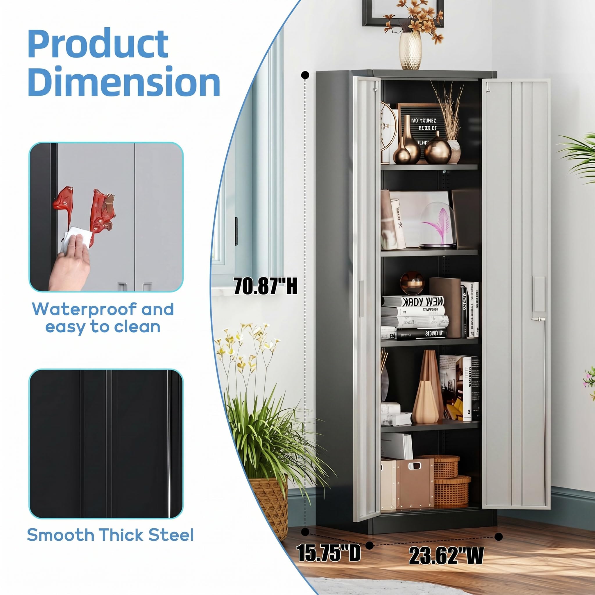 Armoire de rangement de garage en métal – Image 6