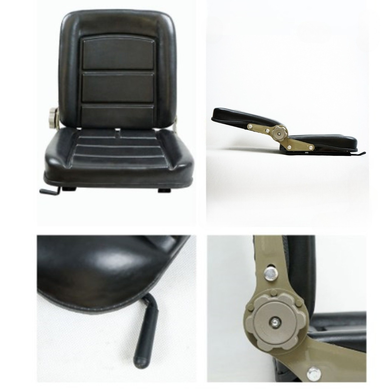 Universal Adjustable Movable Tractor Seat, Fits Forklift Digger Mower Dumper — image 4