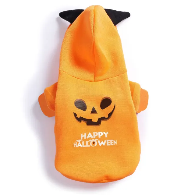 Halloween Pumpkin Sweater Dog Clothing Yellow - Shop at LoveMi