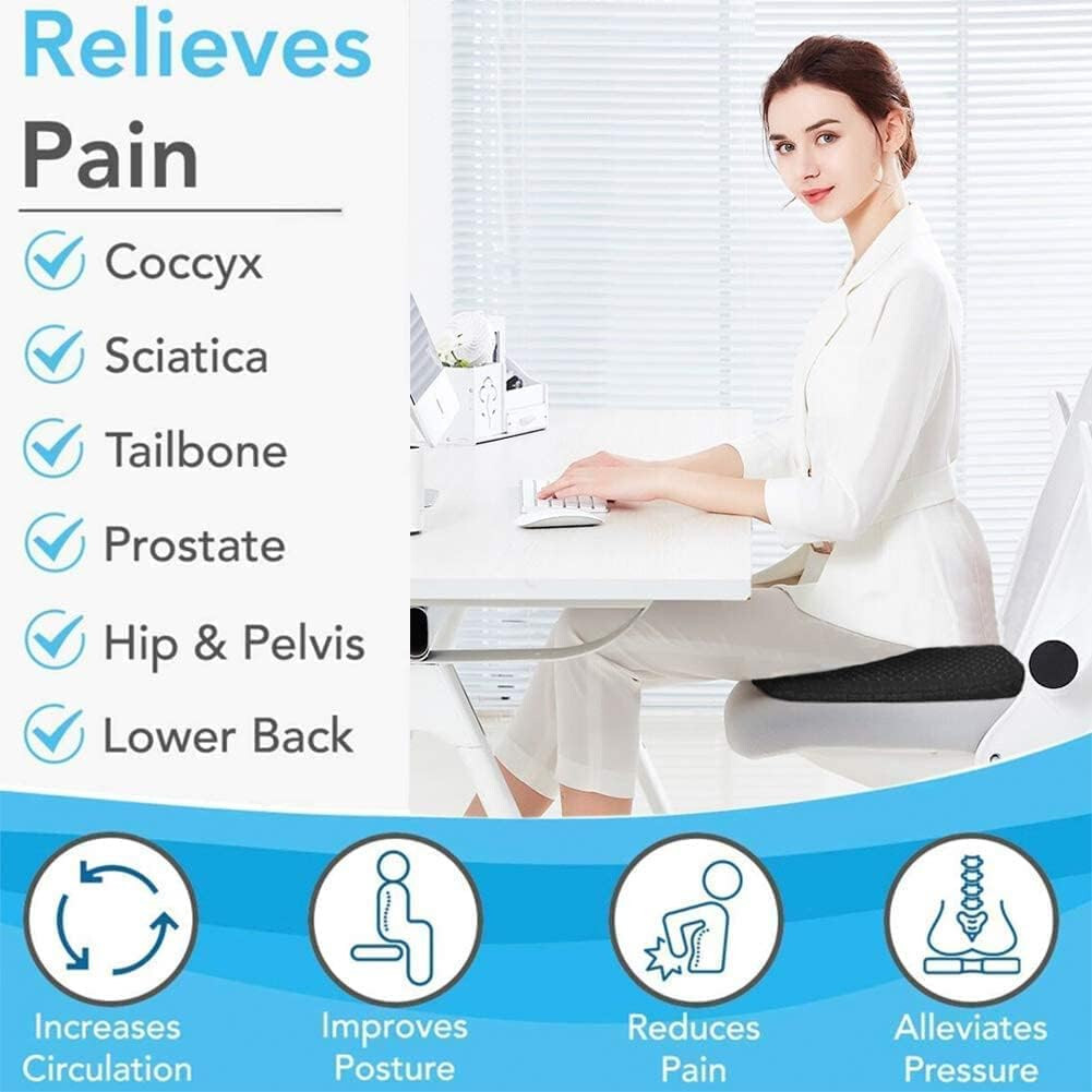 Honeycomb Breathable Gel Seat Cushion Cooling Double Thick Egg Sitting Pad Mat — image 6