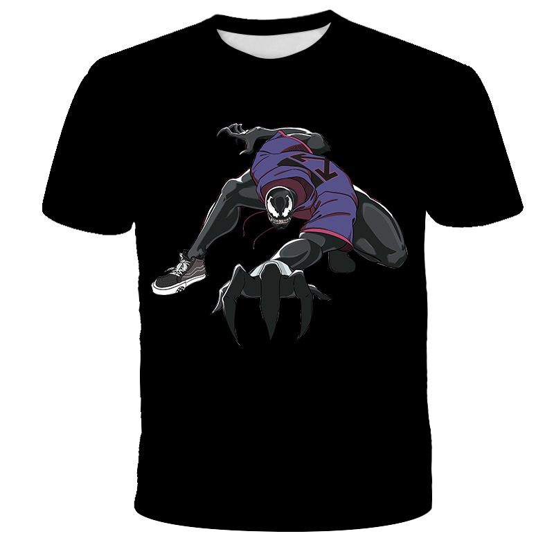 Title 4, Camiseta 3D com estampa de caveira de desenho a...