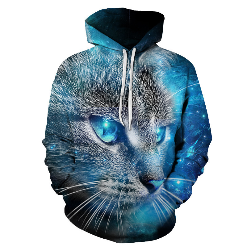 Title 6, 3D Printing Cute Kitten Series Hoodie Sweatshirt