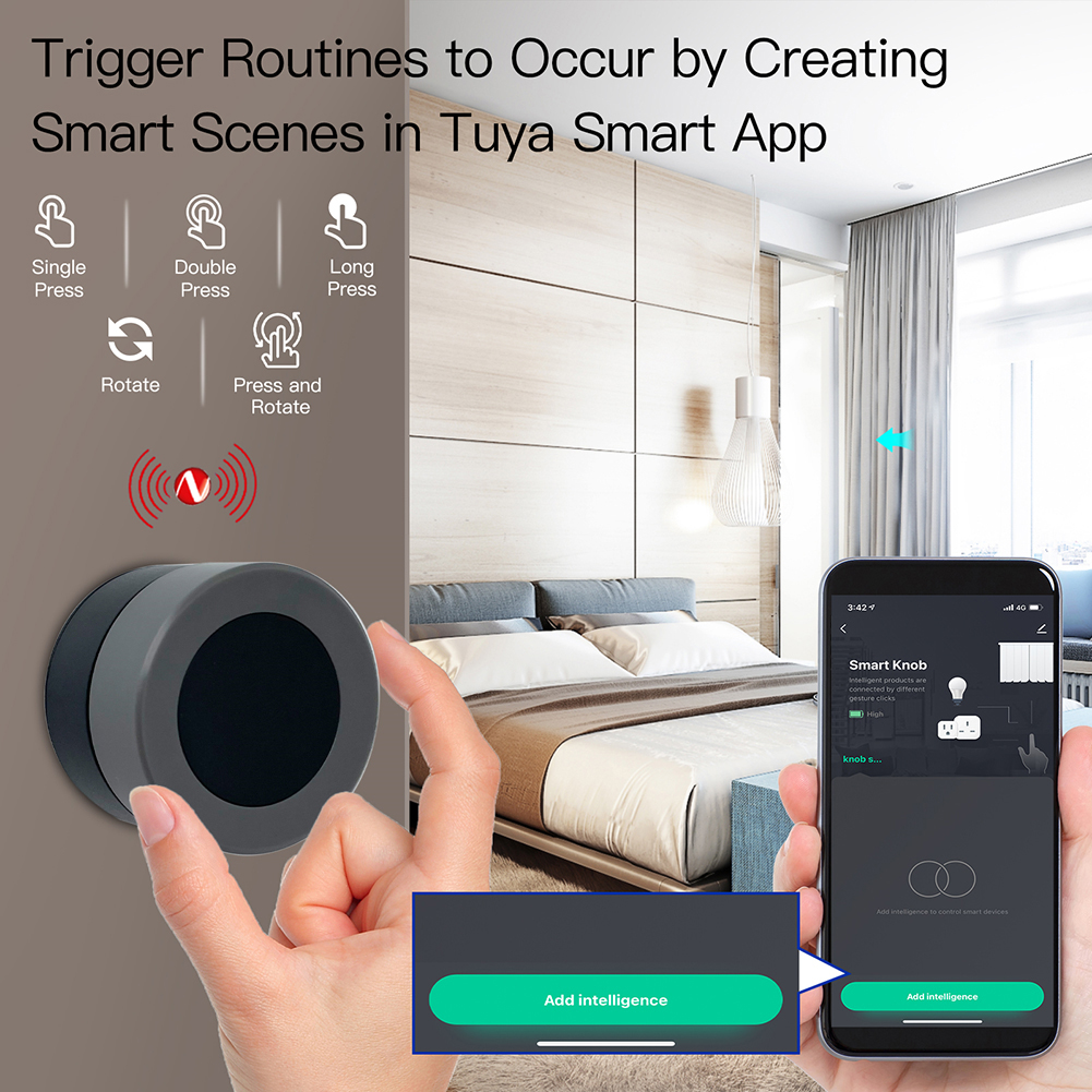 Doodle Smart Home Scene Switch Wireless Knob Keys Random Stickers