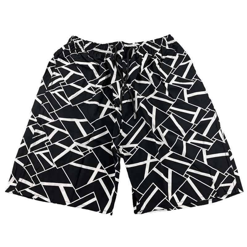 Title 17, Printed Board Shorts Drawstring Casual Pants Su...