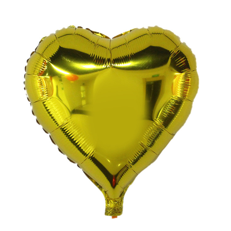 18inch golden heart