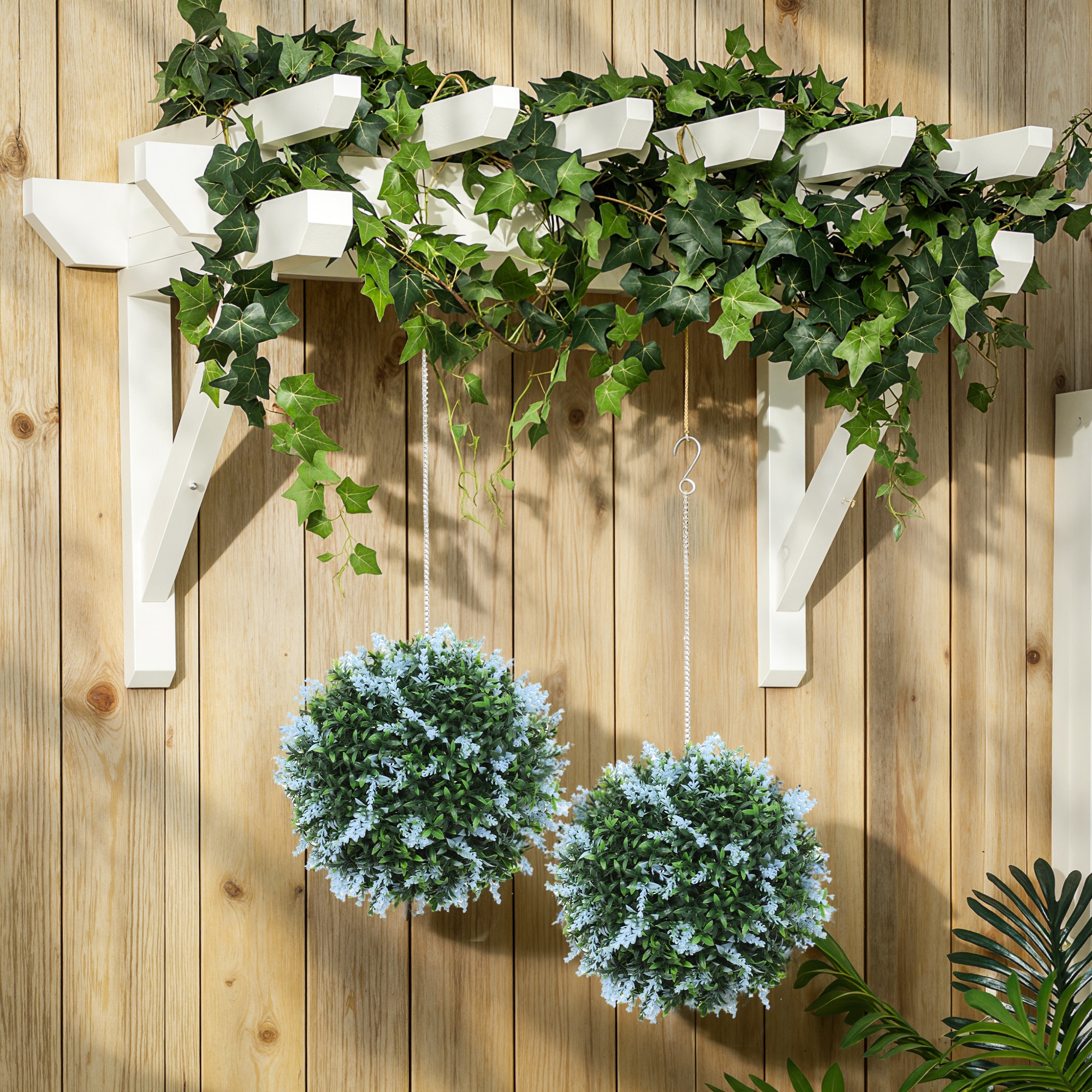 2 Lavender Flower Balls — image 2