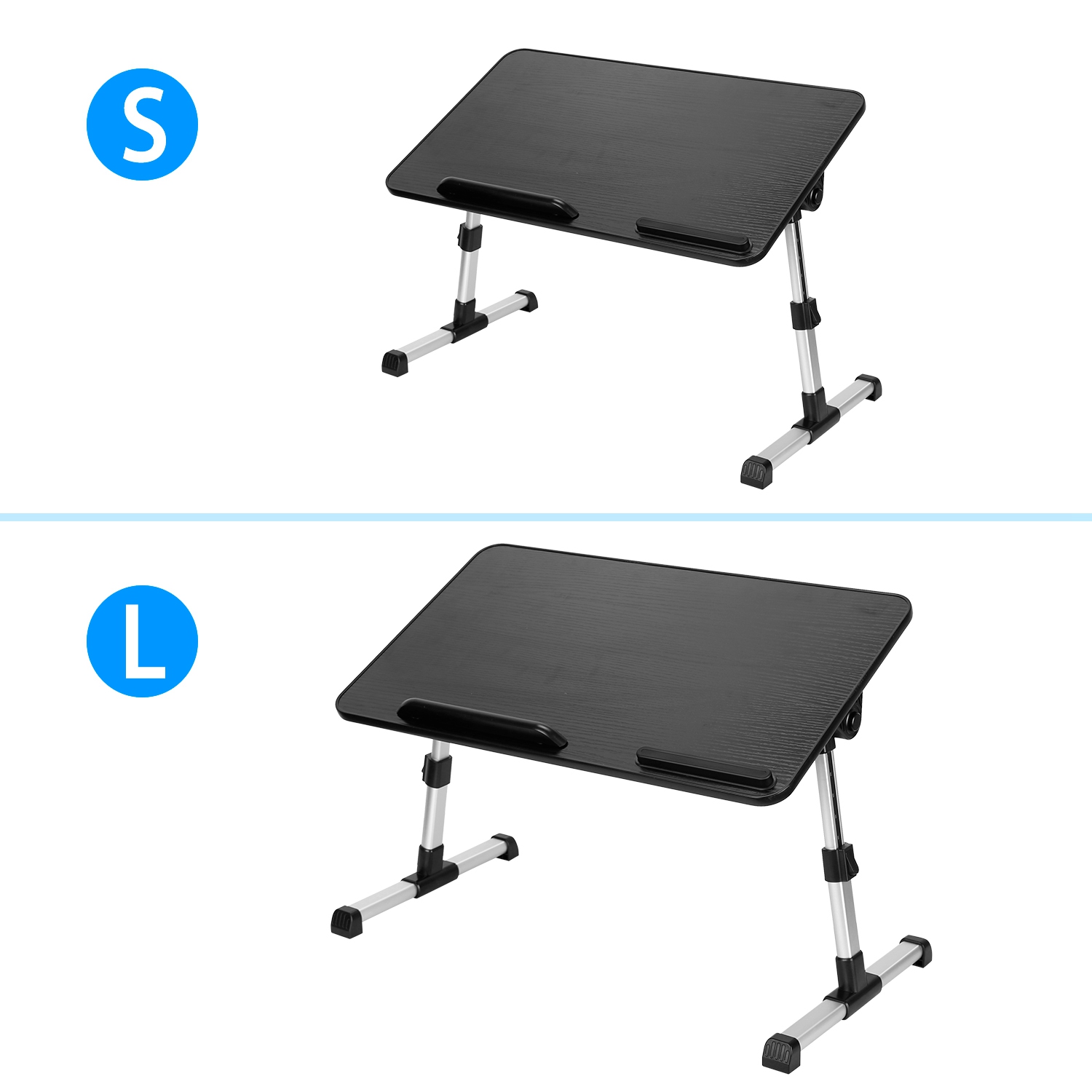 S-L Size Options -- 1Pc Foldable Laptop Stand Height Angle Adjust Notebook Bed Desk Breakfast Reading Table For Sofa Couch Floor Dormitory