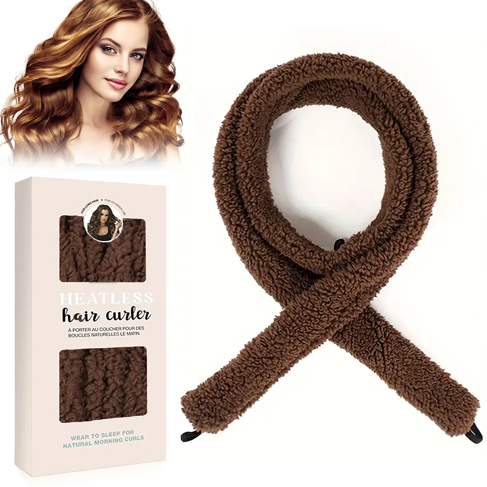 Satin Heatless Hair Curler, Lazy Natural Soft
