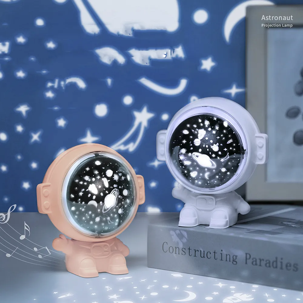 Galaxy Star Projector Starry Sky Night Light Astronaut Lamp Room Decr Gift Child Kids Baby Christmas Spaceman Projection – image 2