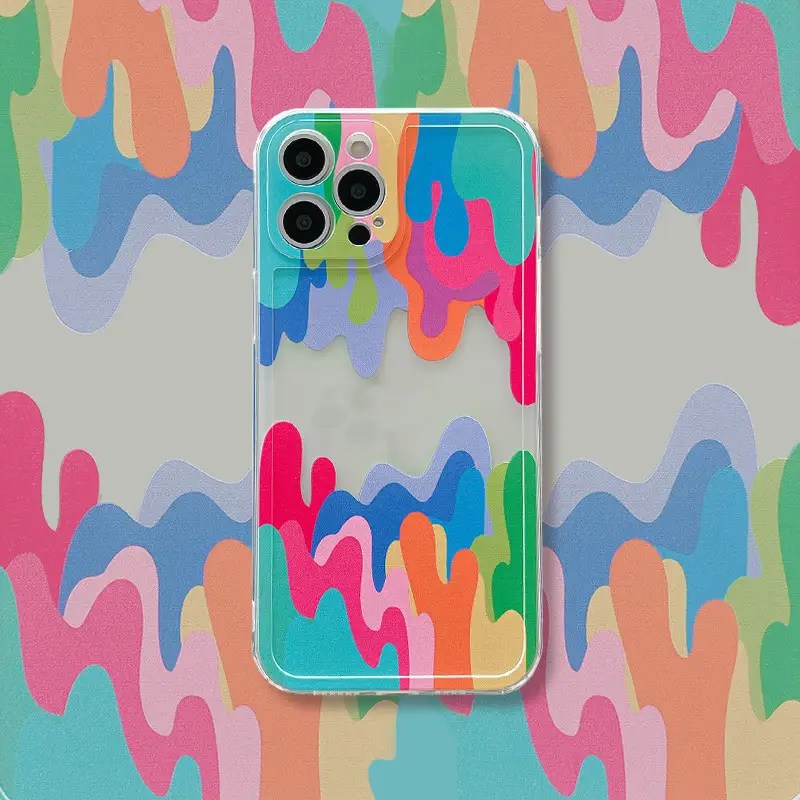Art Painted Mobile Phone Case Silicone Transparent
