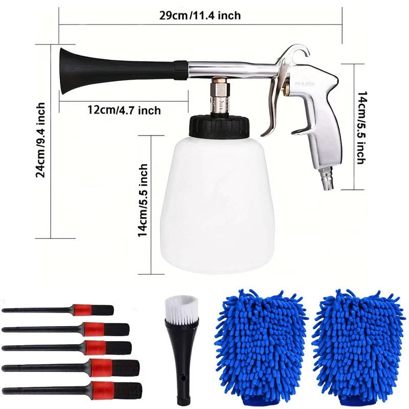 High pressure car cleaning gun professional car interior