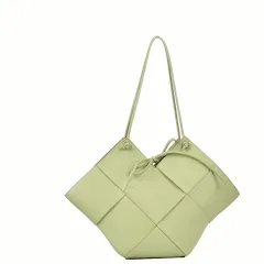 The New Trendy Summer Personality Big Bag Rhombus - Green - View 1