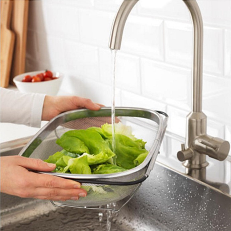 Title 3, Stainless Steel Kitchen Telescopic Drain Basket