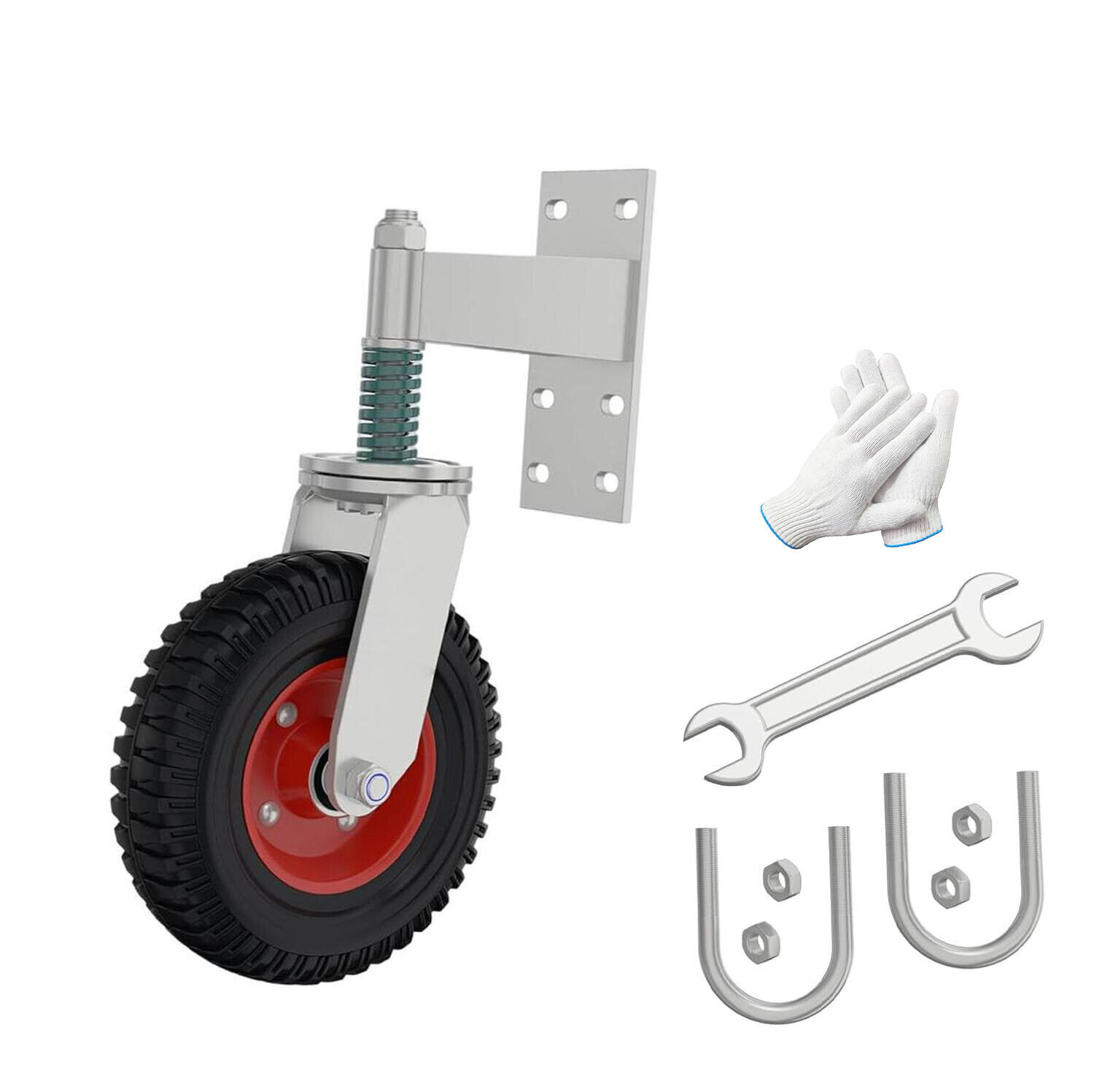 8 Spring Loaded Gate Caster Heavy Duty Wheel For Metal Gates Wooden — image 10