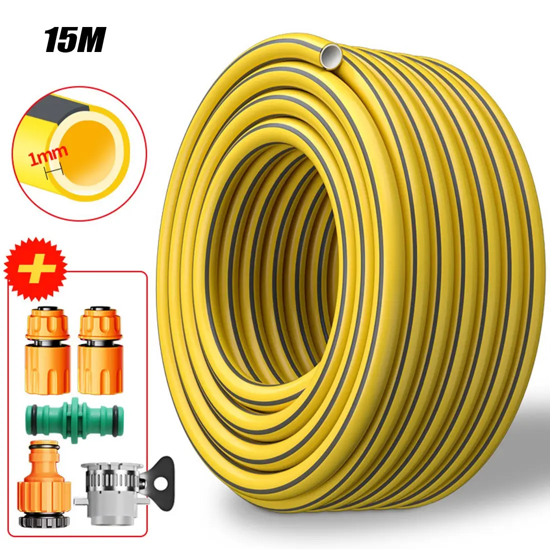 15-30M Heavy Duty Garden Hose Pipe Reel