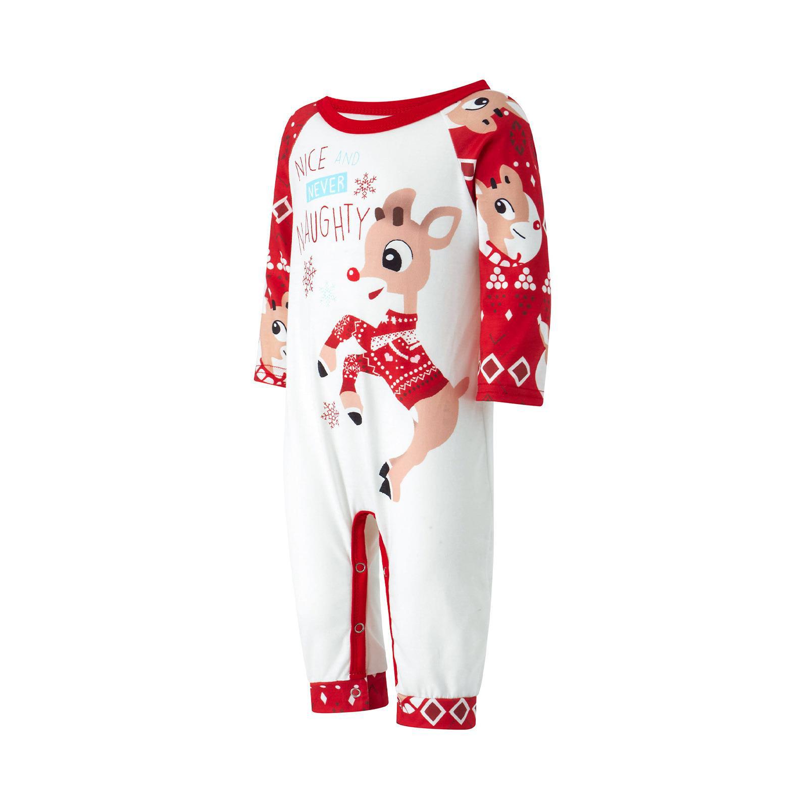 Title 11, Printed Pajamas Christmas Parent-child Wear Rou...