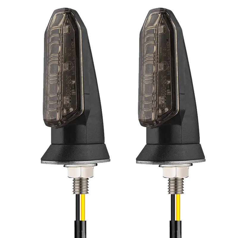 2Pcs Motorcycle Motorbike Turn Signal Lights Indicators Lamp Amber Mini LED 12V — image 4