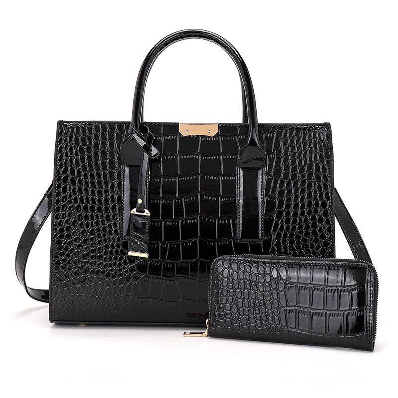New Women's Wallet Large Capacity Handbag 2 Piece Set