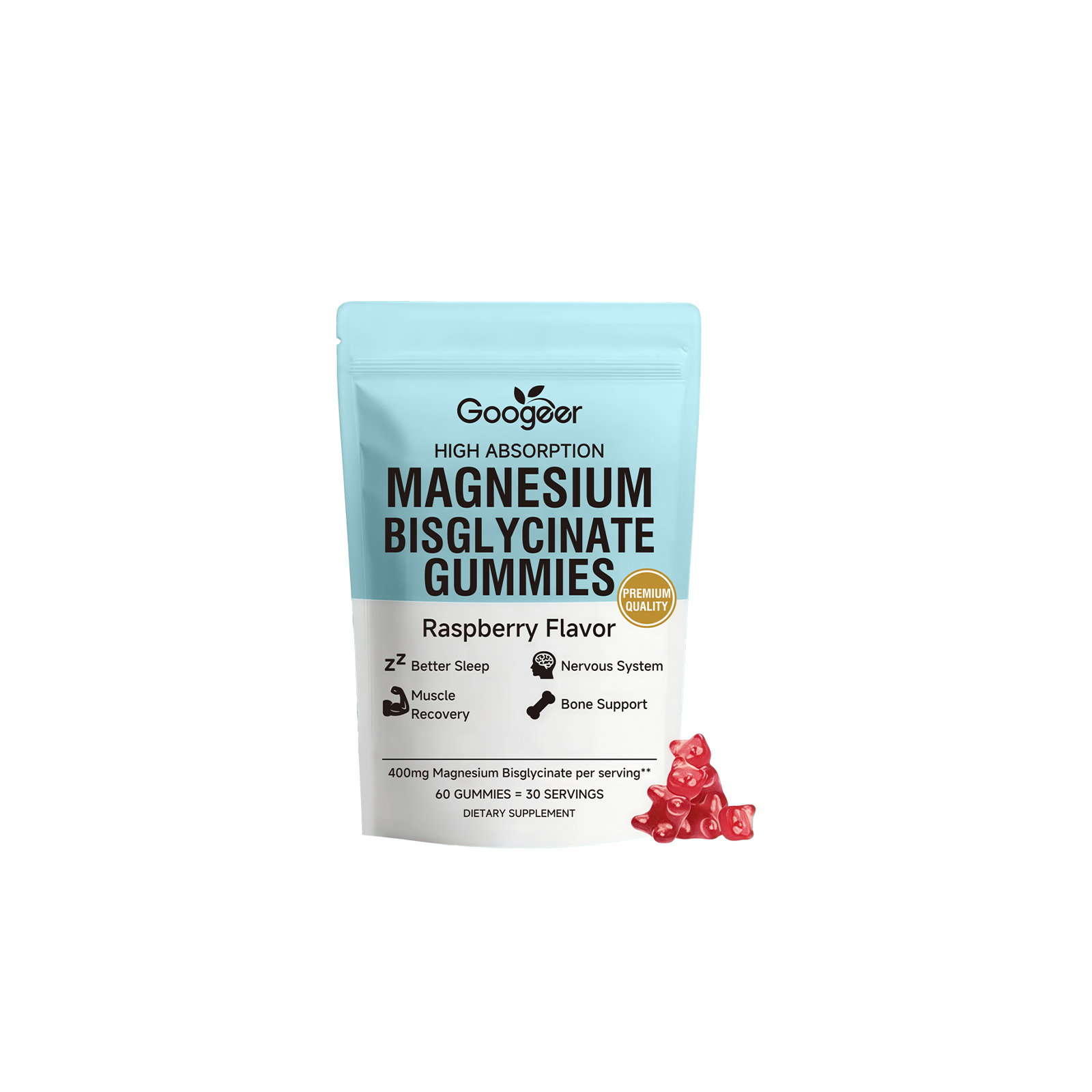 Glycine Magnesium Chocolate Input 60 Capsules Bag