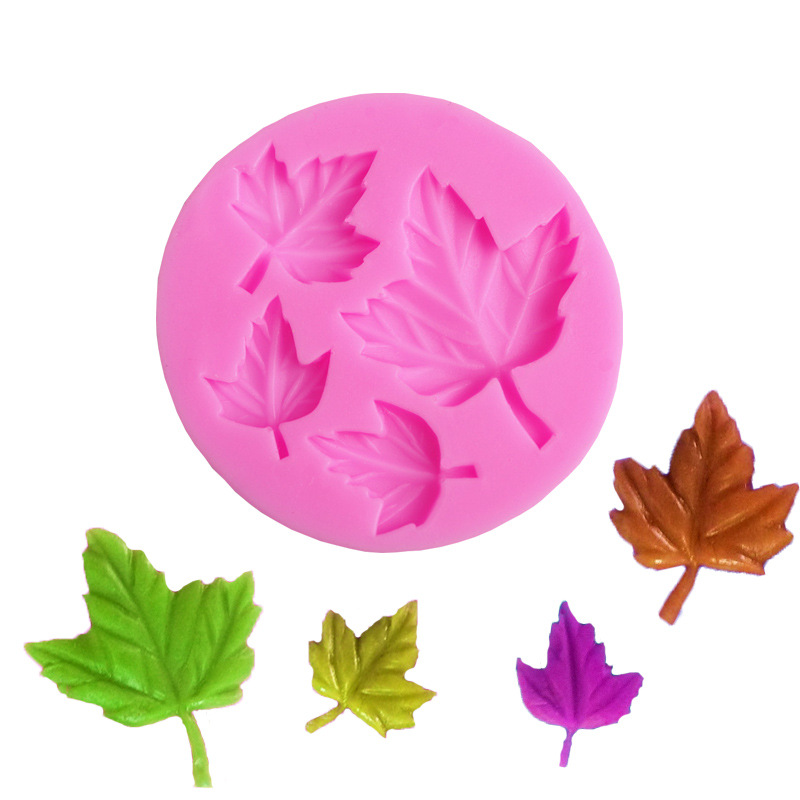 Title 1, Maple Leaf Leaves Silicone Chocolate DIY Baking...