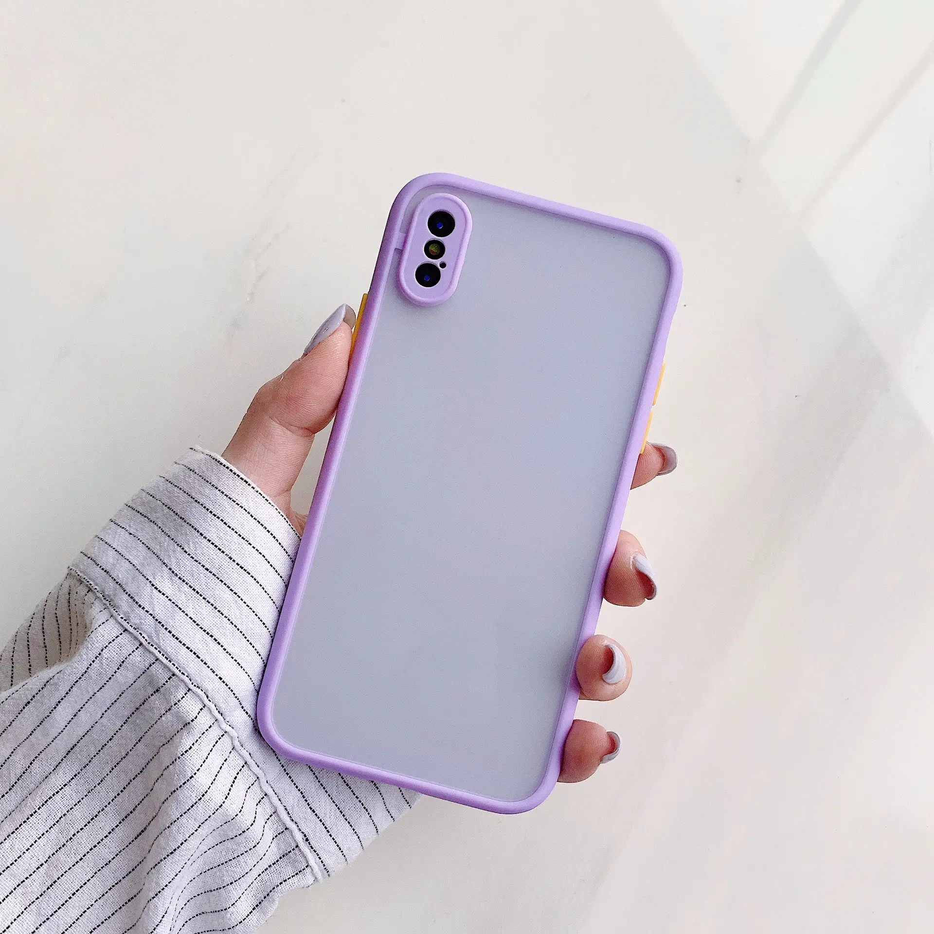 Stylish Matte Phone Case Color Contrast