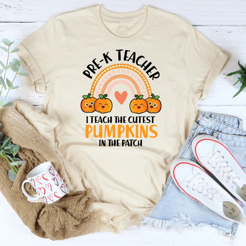 Title 18, T-shirt Halloween Tęczowa Miłość Dyni krótki rę...