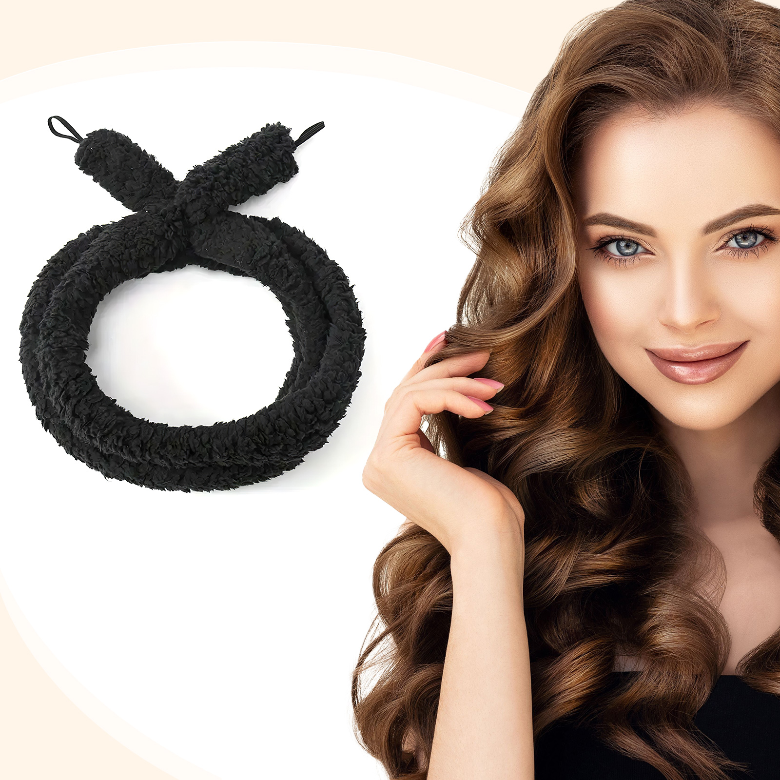 Satin Heatless Hair Curler, Lazy Natural Soft Wave DIY Heatless Curls For Sleep In Overnight, For All Hair Types 29
