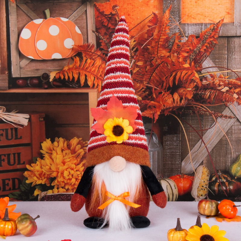 Thanksgiving Sunflower Faceless Baby Doll - Image 9