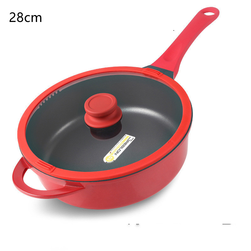 28red deep frying pan