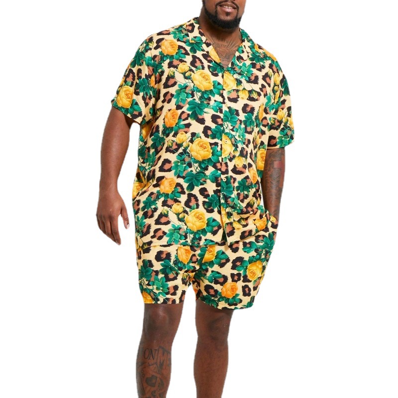 Trendy Print Men's Shirt Settwo