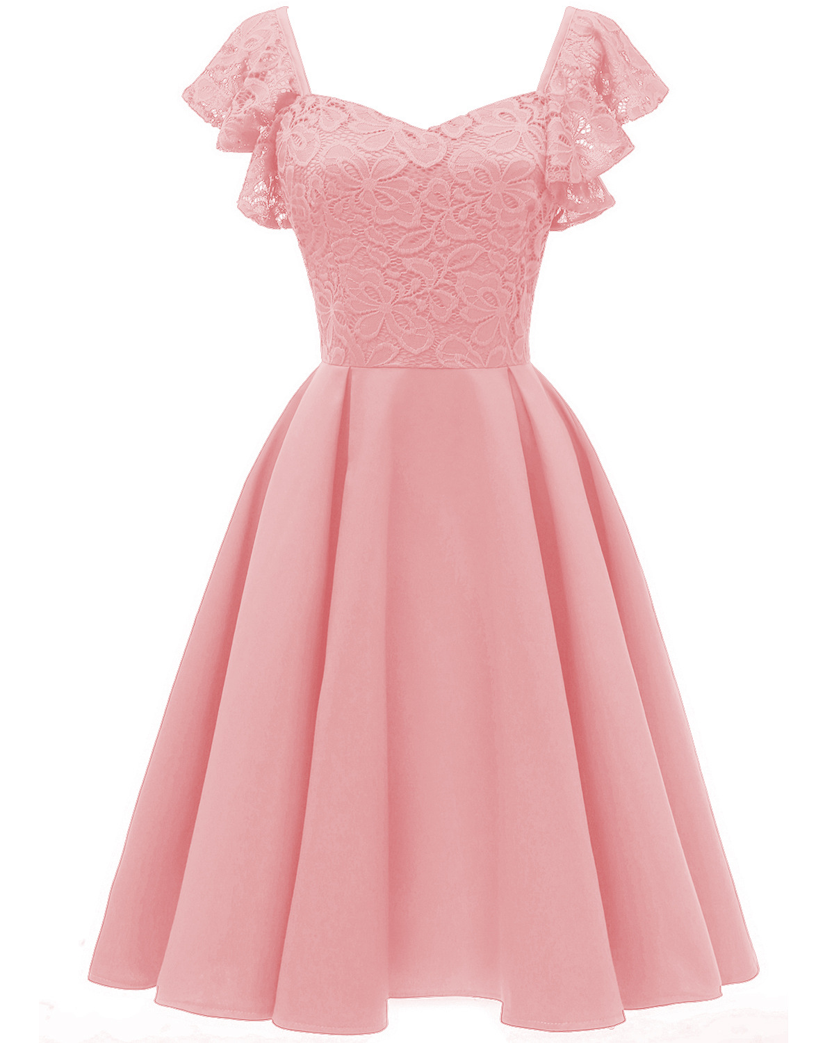 Satin Swing Midi Dress, picture 8 of 9