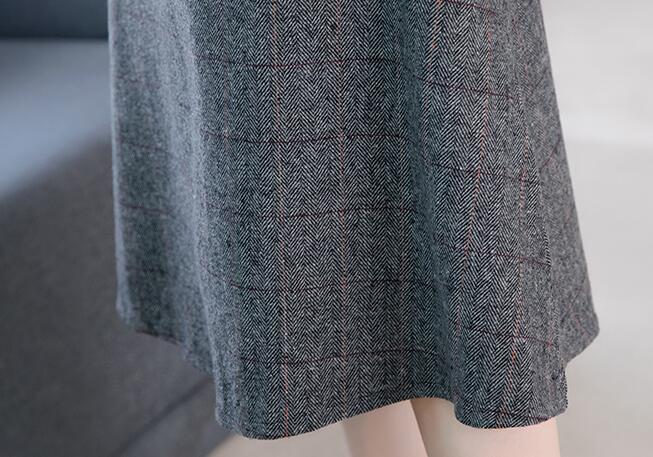 Fashion Simple Women's Sweater Vest Skirt Suit