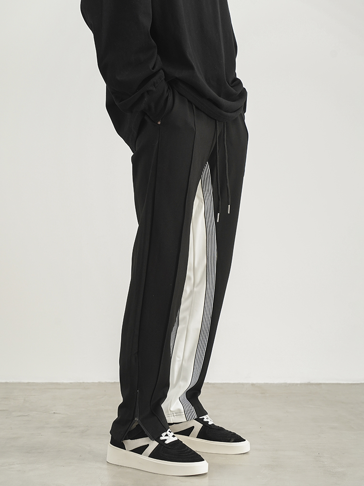 Title 5, Sweatpants with inner striped straight leg and ...