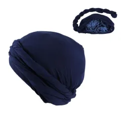 Men's Fashionable New Headband Hat - Navy Blue - View 1