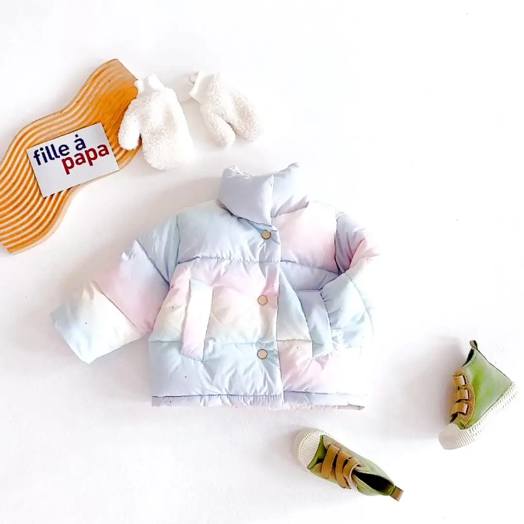 Children's Rainbow Cotton Clothes Gradient Color