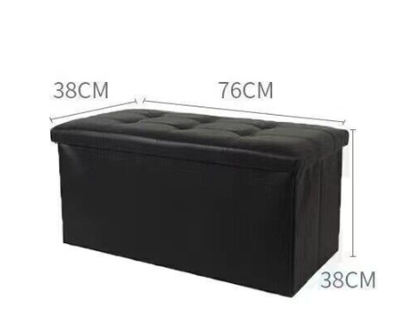 Storage Box Foldable Ottoman Seat Toy Foot Stool Bench Home — image 9