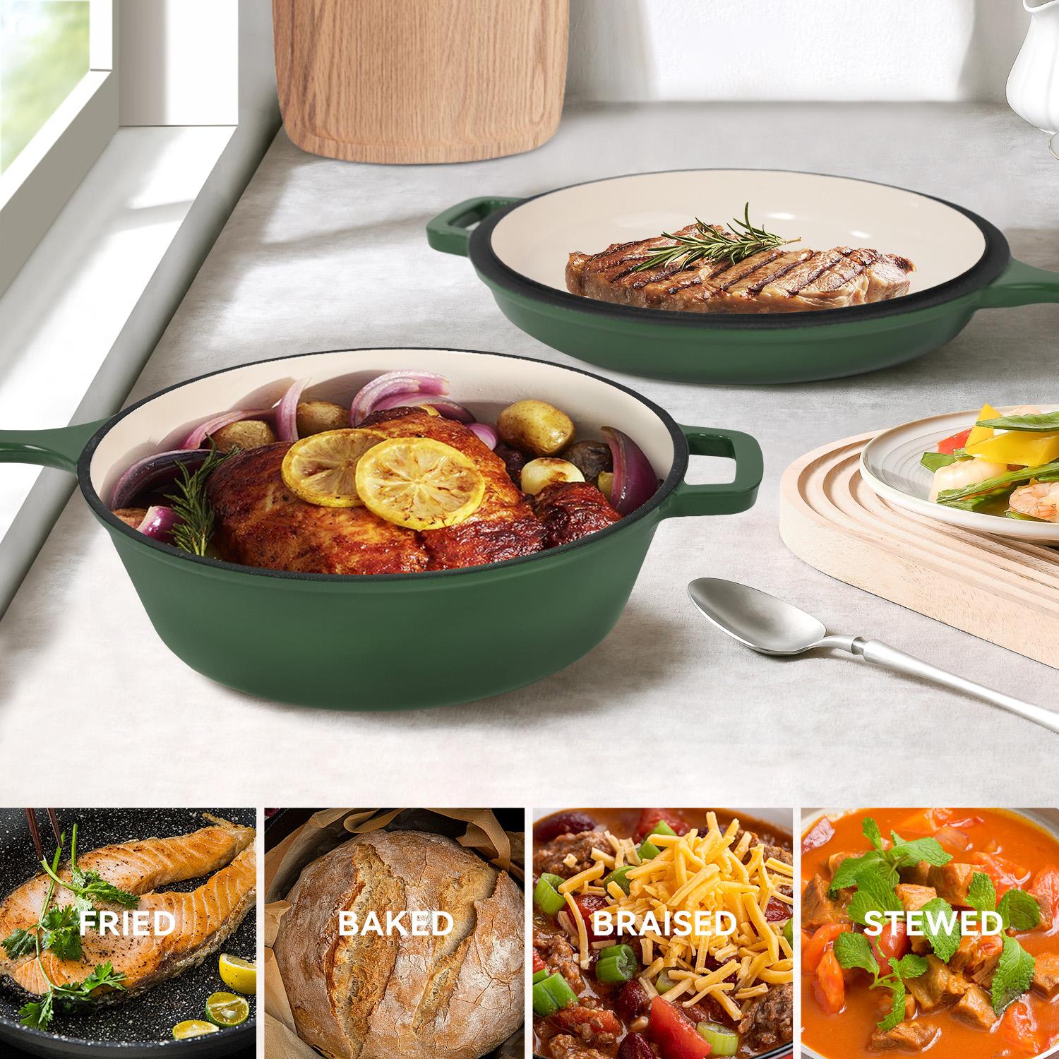 A Cast-iron Soup Pot With A Lid Safe, Reliable, And Designed To Preserve Nutrients When Stewing Bones Or Making Soup. — foto 5