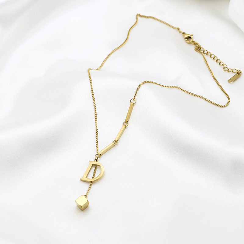 Golden Net Red Wild Cold Wind Long Clavicle Chain Tide
