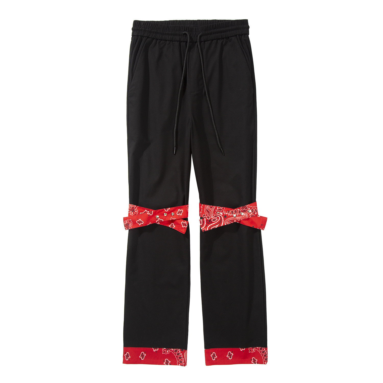 Title 5, Overalls Red And Black Cashew Flower Loose Stra...