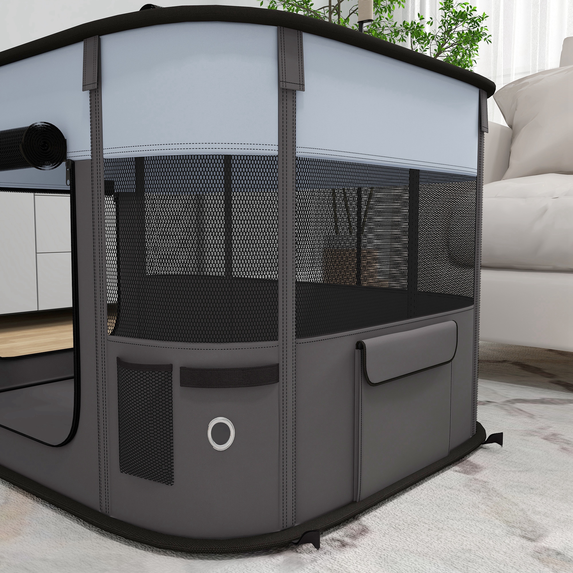 Foldable Dog Fence With Storage Bag, Suitable For Indoor-outdoor Use, Portable — image 5