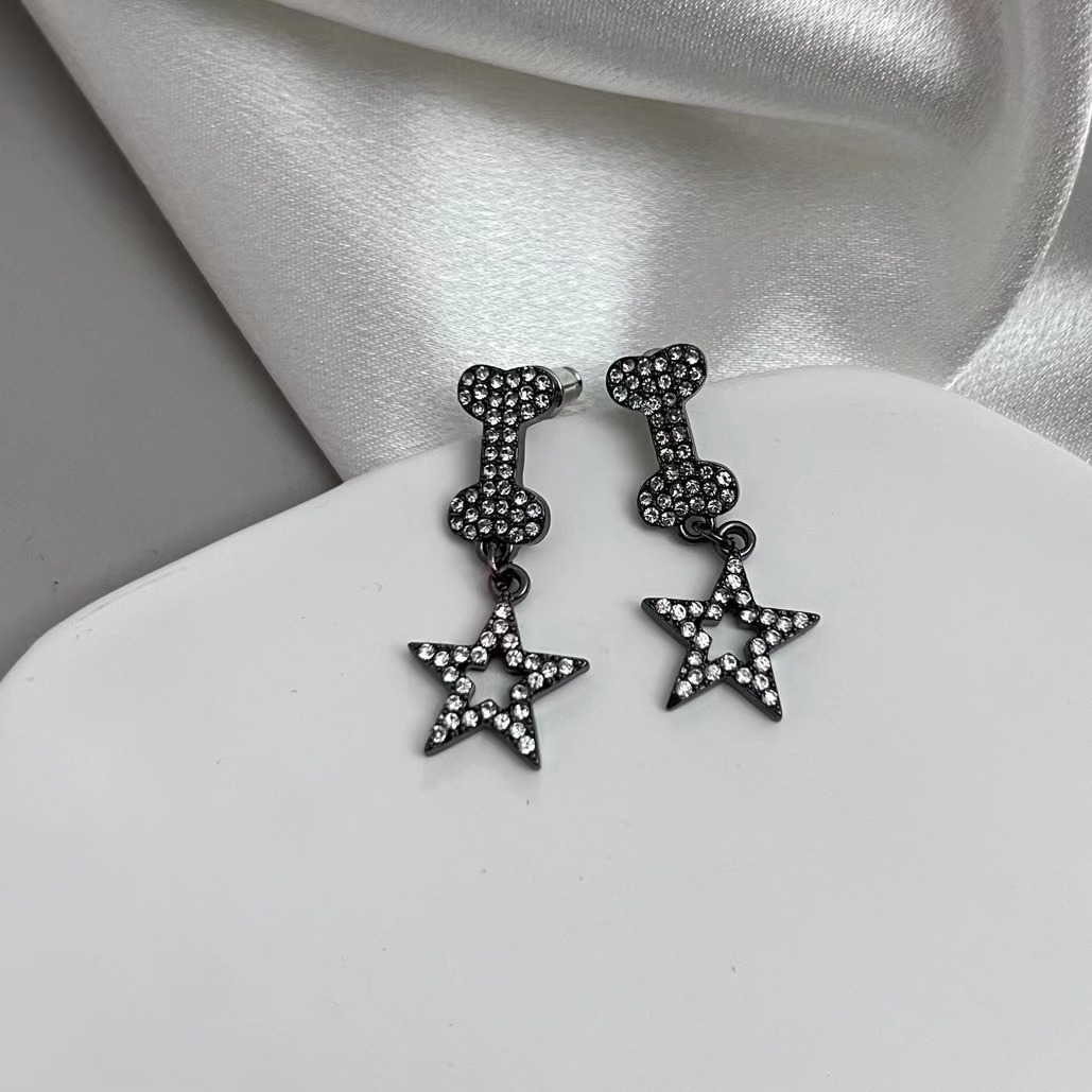 Title 1, Popular Hip Hop Diamond Five-pointed Star Neckl...