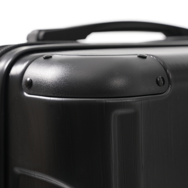 20-Inch Hardshell Carry-On Luggage, Lightweight Durable ABS Suitcase with Spinner Wheels, Built-in TSA Lock, 2 Packing Cubes, Black-31