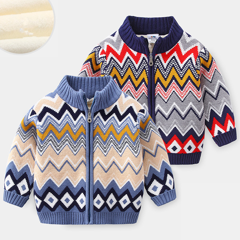 Title 3, Baby Plus Maglione con cerniera in velluto Giac...