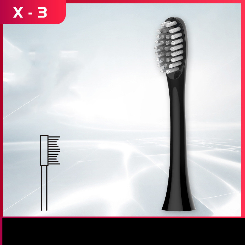 Black toothbrush head