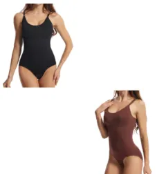 One Piece Body Shaping Clothes Women's Pants - Coffee - View 1