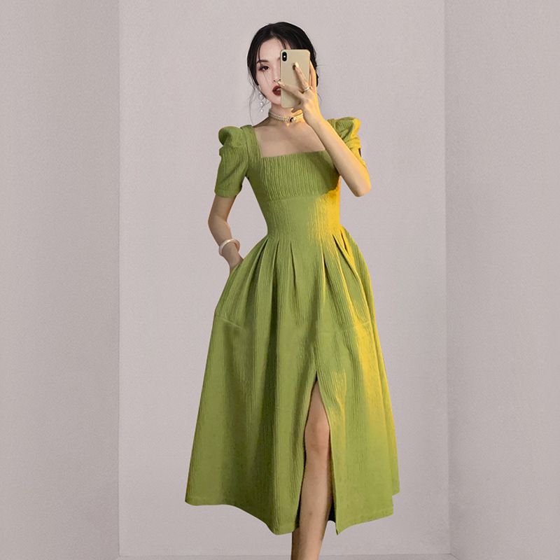 Slim Fit Mid Length Slit Dress, picture 3 of 5